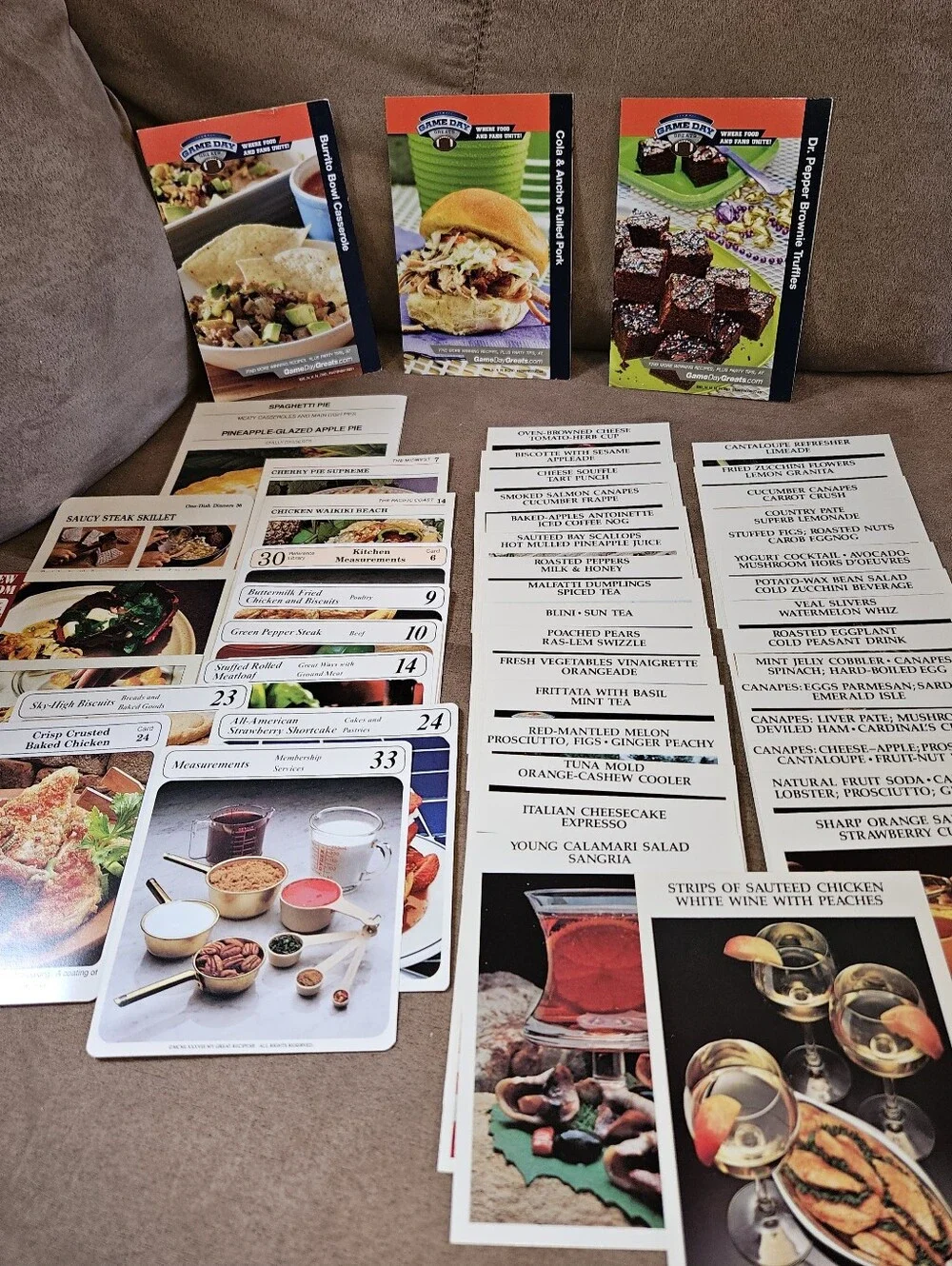VINTAGE Assorted Recipe Cards Set Of 50
